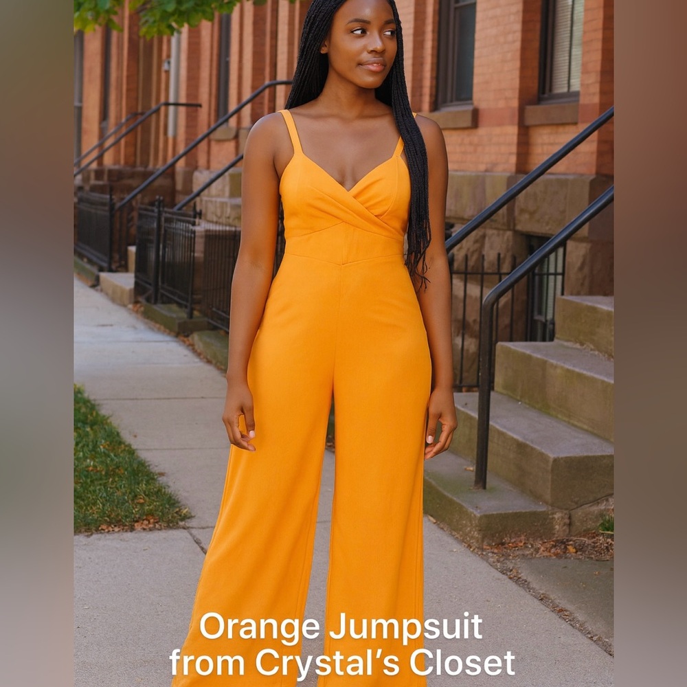 Elegant Orange Jumpsuit